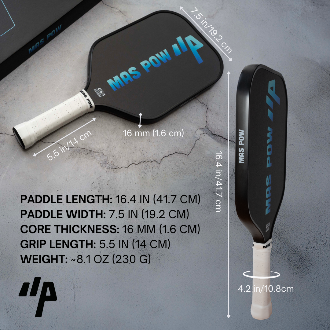 Blue Pow - 16MM T300 Carbon Paddle